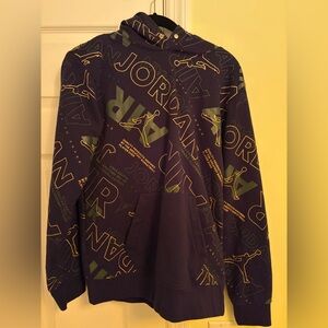 Nike Purple and Gold Graphic Hoodie